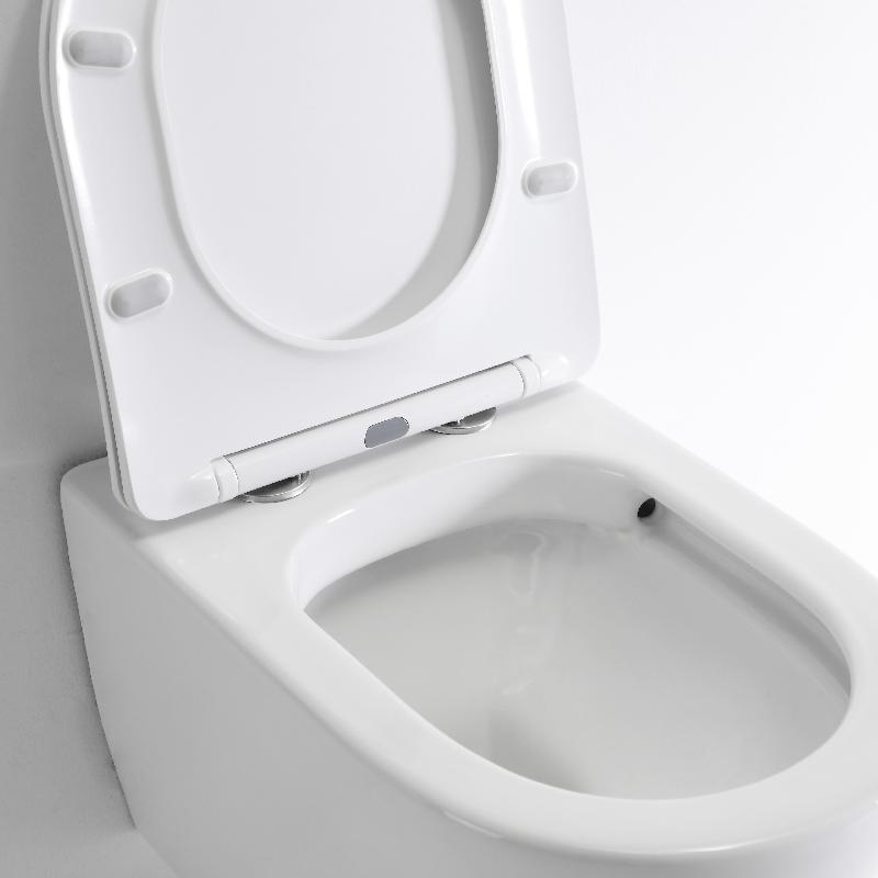 BF2476D Wall-Hung Toilet | Rimless | Space-Saving | Glossy White Ceramic WC