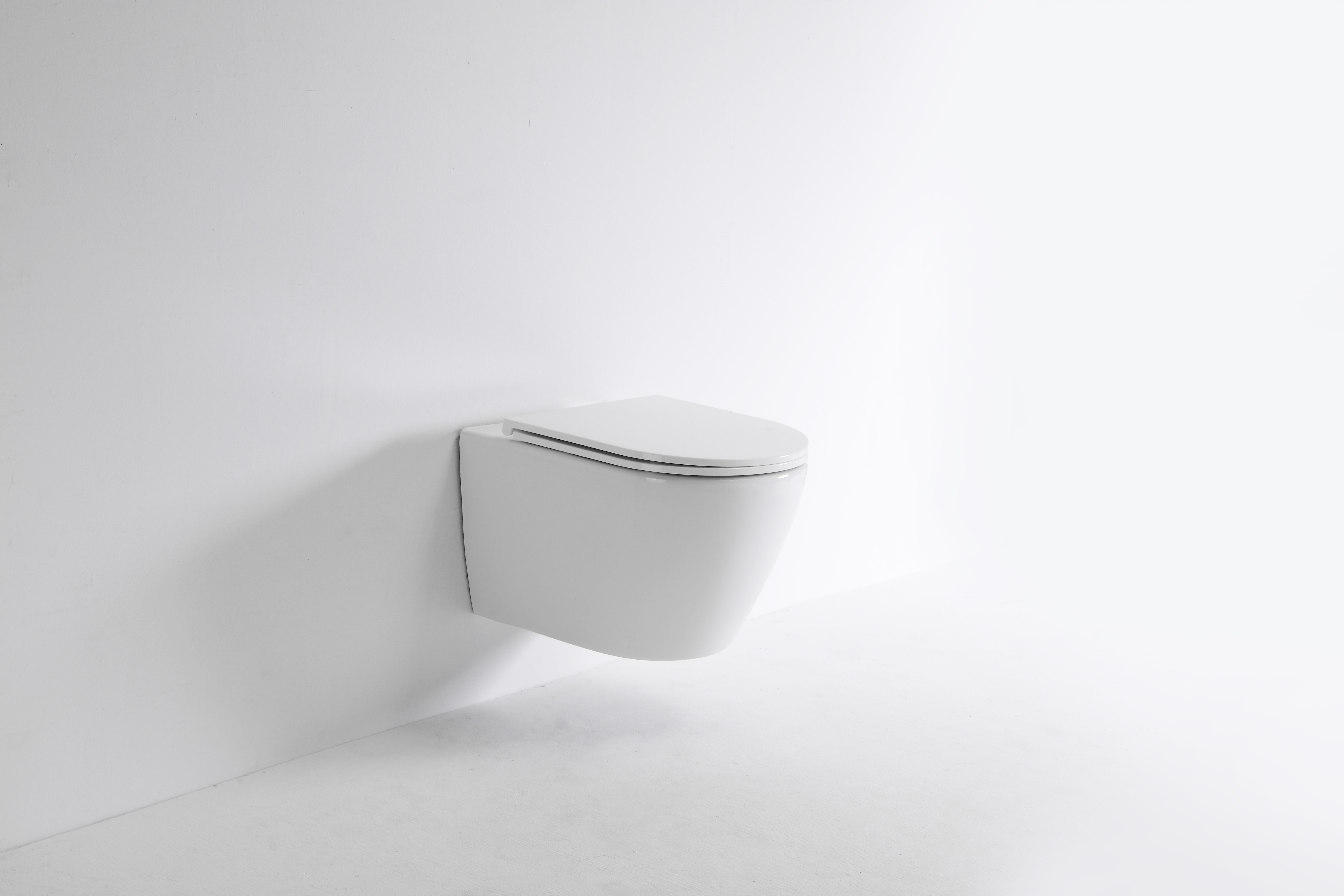 Modern Wall-Hung Toilet 2476E - Minimalist Design, Dual Flush, Rimless
