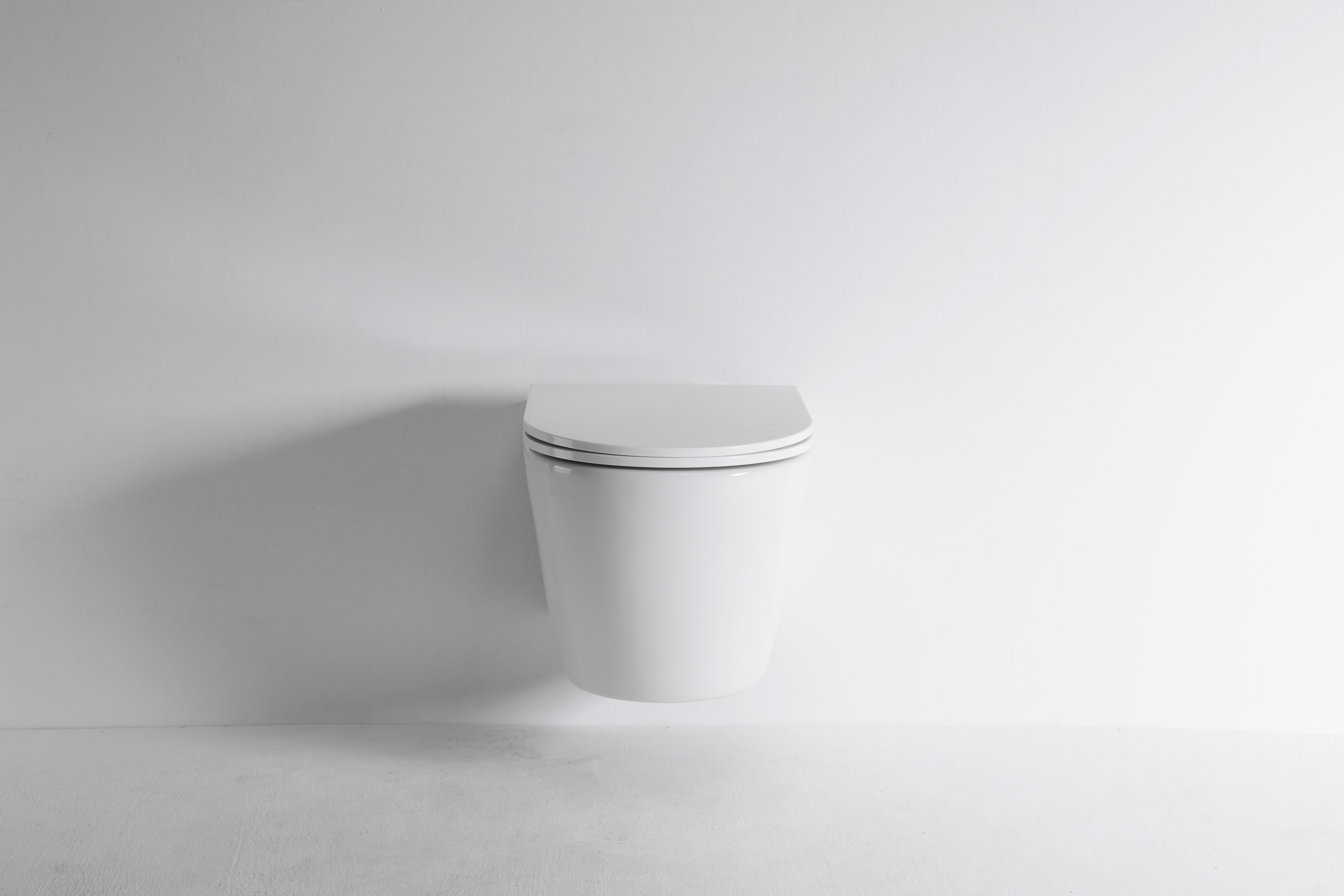 Modern Wall-Hung Toilet 2476E - Minimalist Design, Dual Flush, Rimless