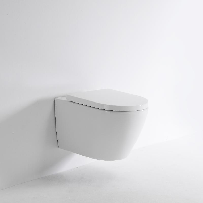 BF2476 Wall-Hung Rimless Toilet with Compact Modern Design