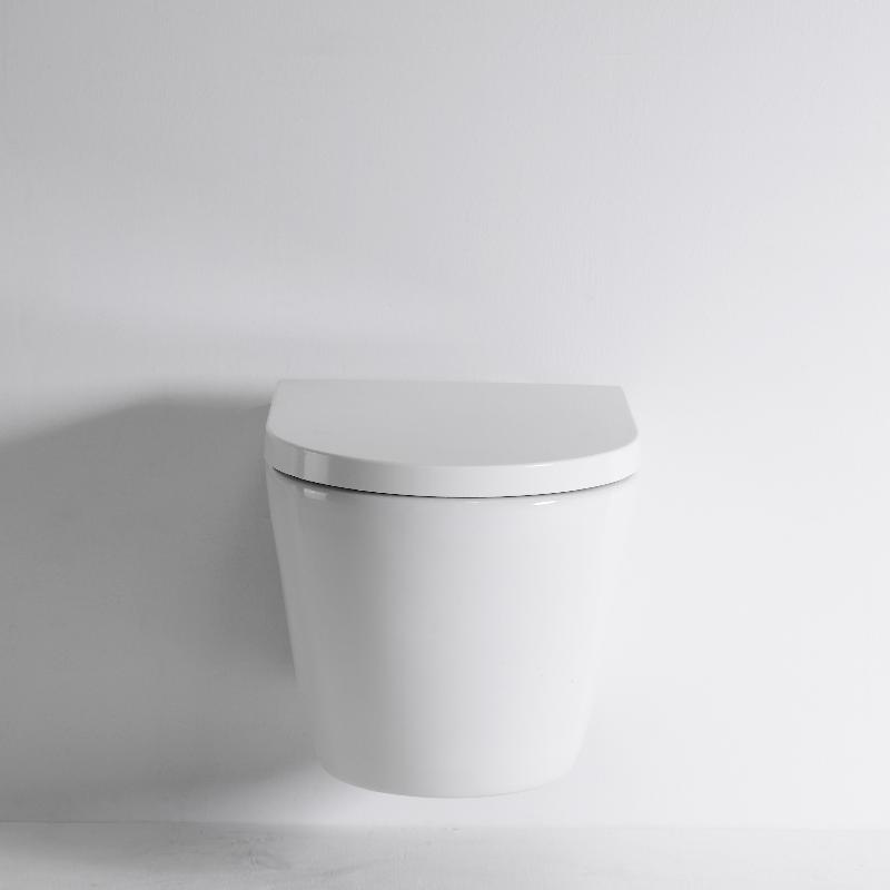 BF2476 Wall-Hung Rimless Toilet with Compact Modern Design