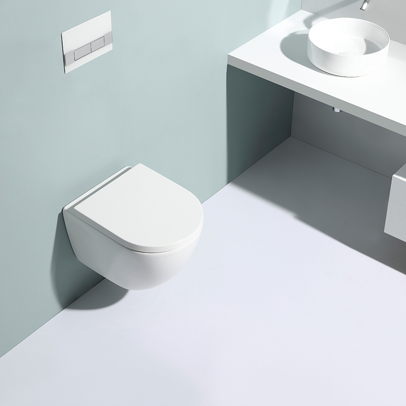 Modern Wall-Hung Toilet | Space-Saving Ceramic WC - Model 2478D