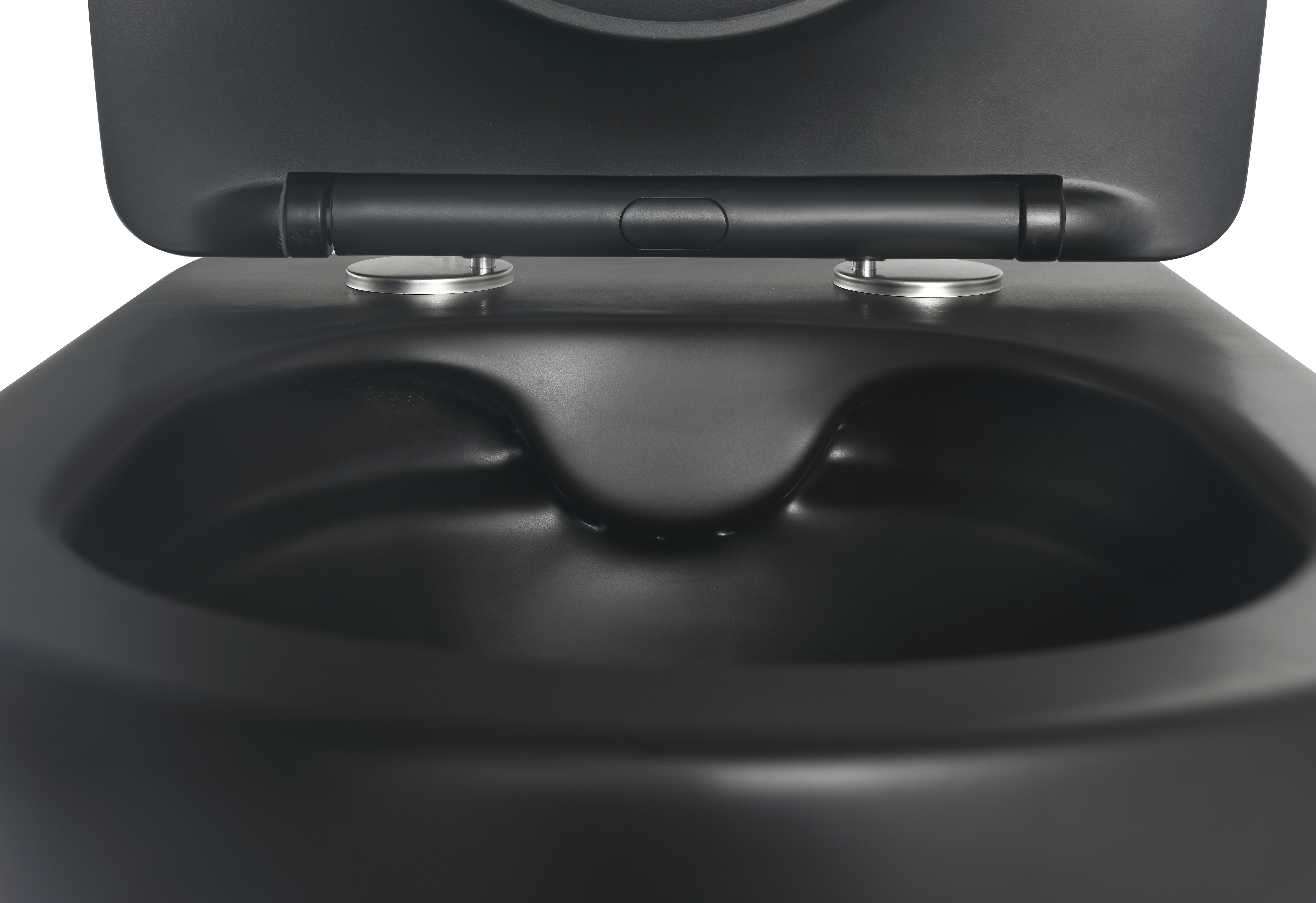 Matte Black Wall-Hung Toilet 2478 – Elegant, Space-Saving, Rimless Design