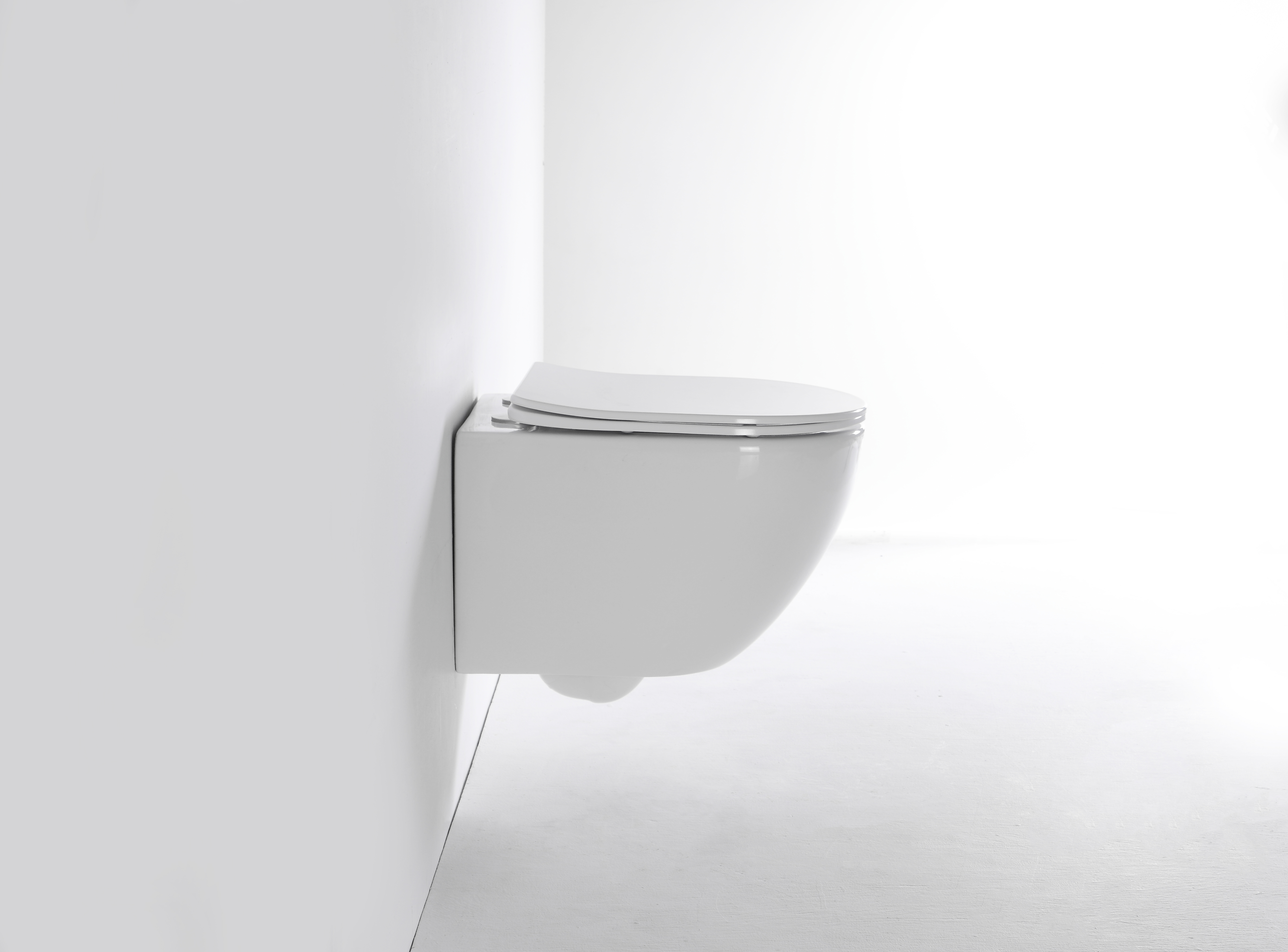 Inodoro Suspendido Minimalista 2478D | Diseño Moderno de Cerámica Blanca para Baño Hogar u Hotel