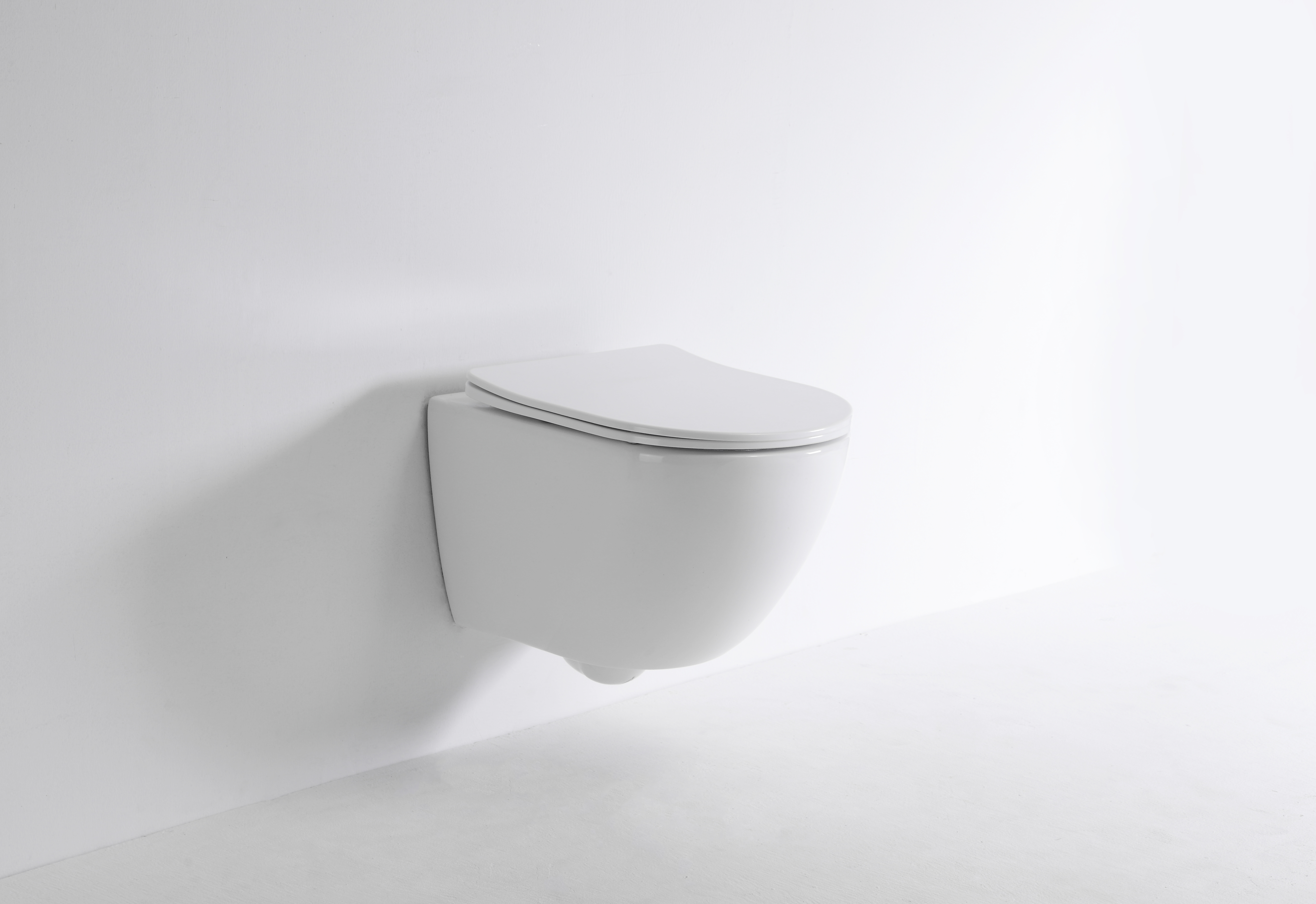 Inodoro Suspendido Minimalista 2478D | Diseño Moderno de Cerámica Blanca para Baño Hogar u Hotel