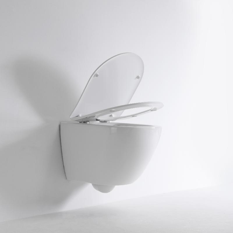 Minimalist Wall-Hung Toilet - Modern Compact Design with Soft-Close Seat