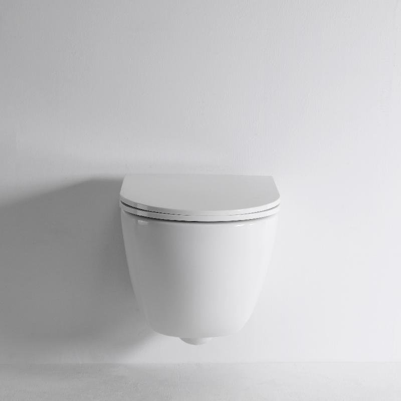BF2478E Rimless Wall-Hung Toilet | Compact 480mm Design with P-trap 180mm