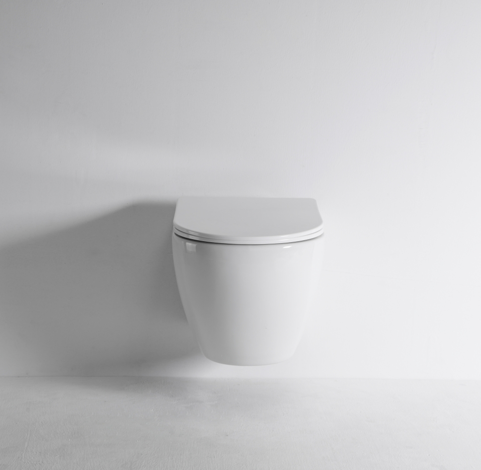 WC Sospeso 2479D | Design Moderno Minimal in Ceramica Bianca per Bagno Domestico o Hotel