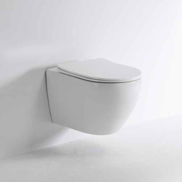 Contemporary Wall-Hung Toilet 2479D – Rimless Modern Ceramic WC