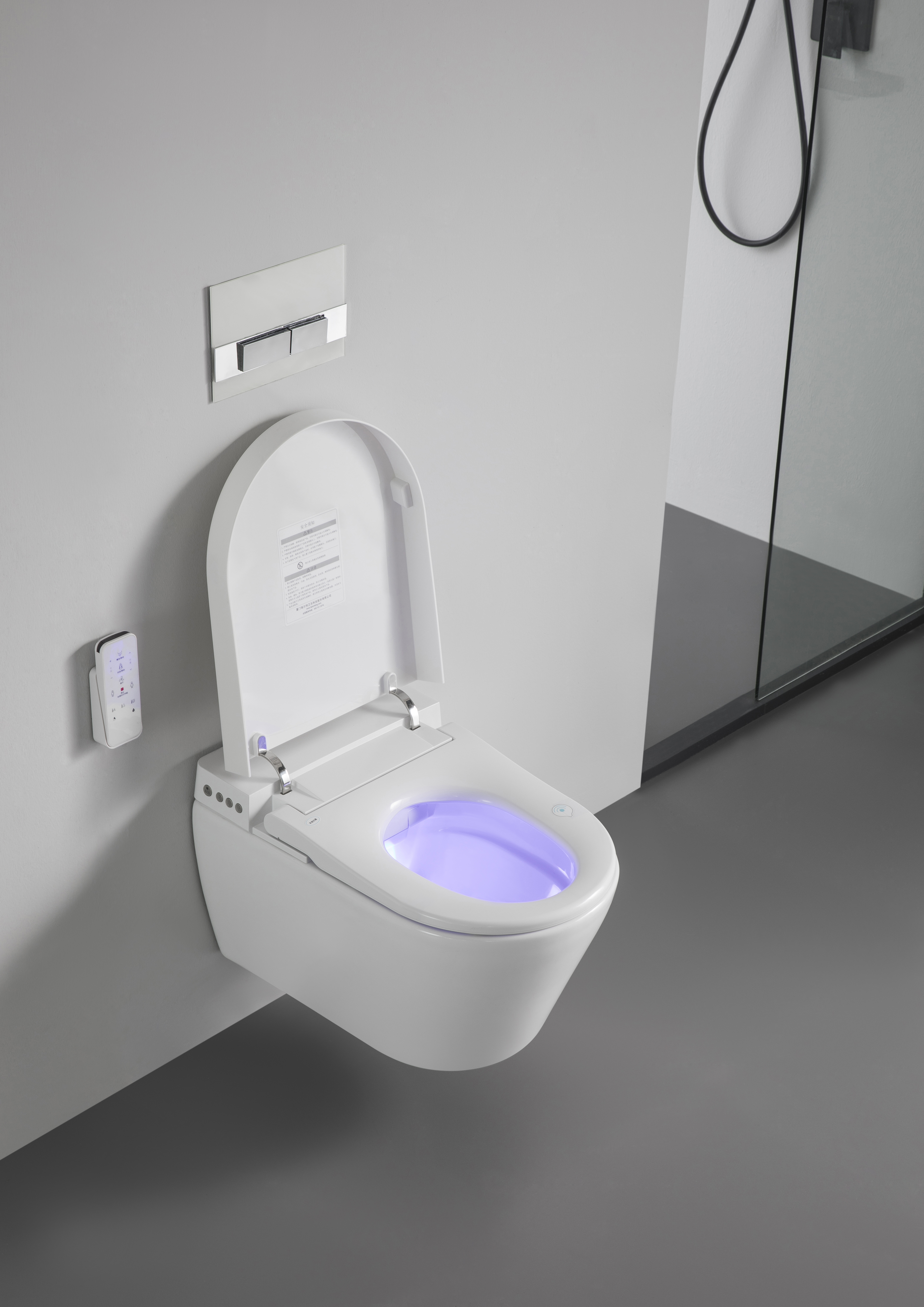 Modern Wall-Hung Smart Toilet with Silent Flush and Eco-Efficient Design