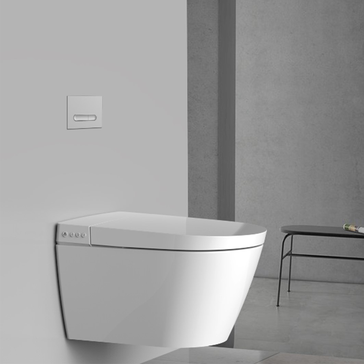 Modern Wall-Hung Smart Toilet with Silent Flush and Eco-Efficient Design