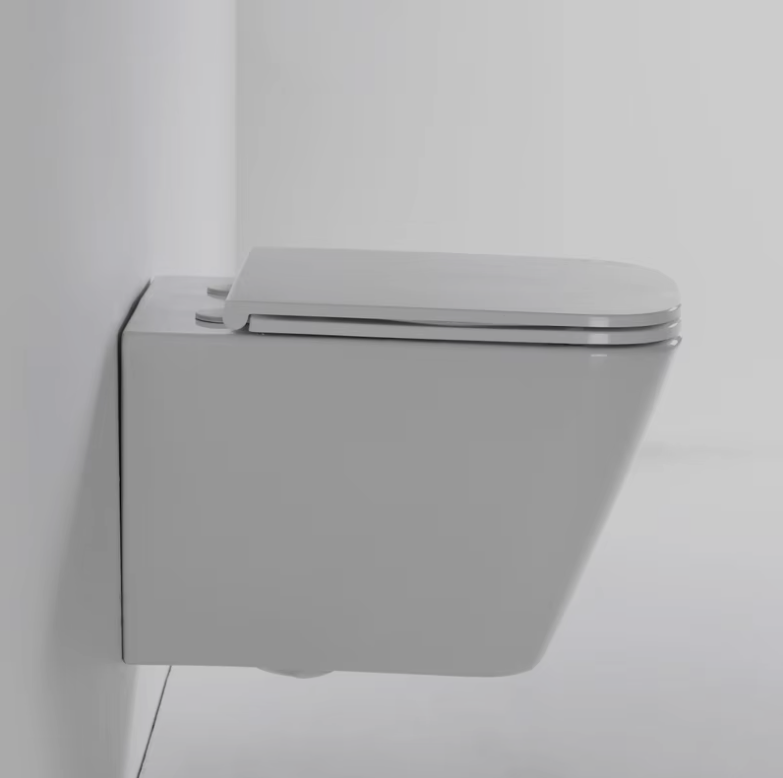 Model 2417E – Modern Vortex Wall-Hung Toilet with Soft-Close Seat, Rimless Design & Water-Saving Flush