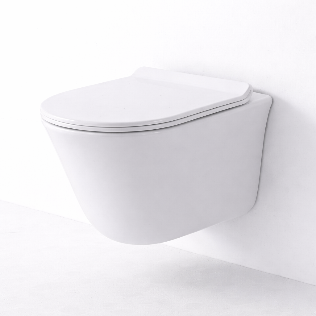 Rimless Wall-Hung Toilet BF2441A – Elegant, Space-Saving, Water-Efficient Design
