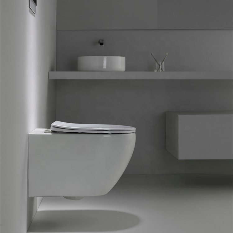 Sanita Suspensa 2416D com Descarga Vortex – WC em Cerâmica Moderna, Eficiente e Silenciosa