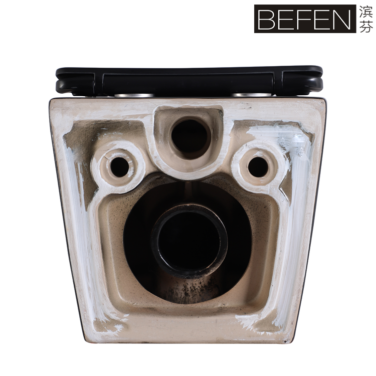 Matte Black Wall Hung Toilet – Modern Space-Saving Ceramic WC