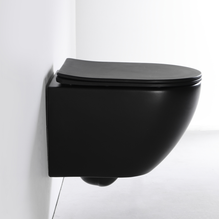 Wall-Hung Toilet - Model 2478 Matte Black