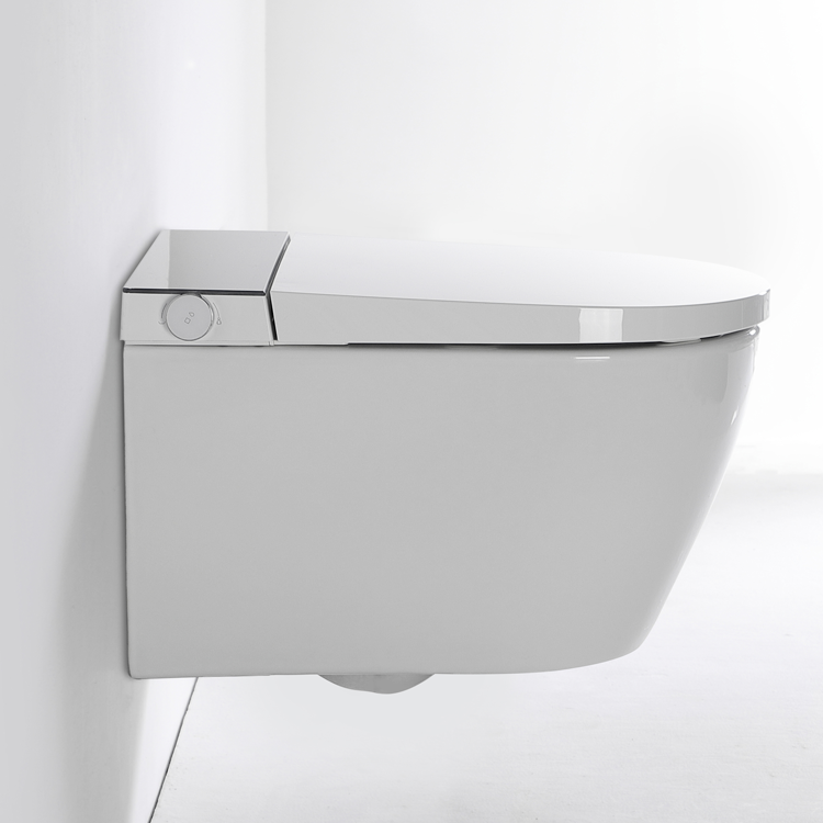 Intelligente wandhängende Toilette mit Wirbelspülung – Platzsparend, leise und leistungsstark