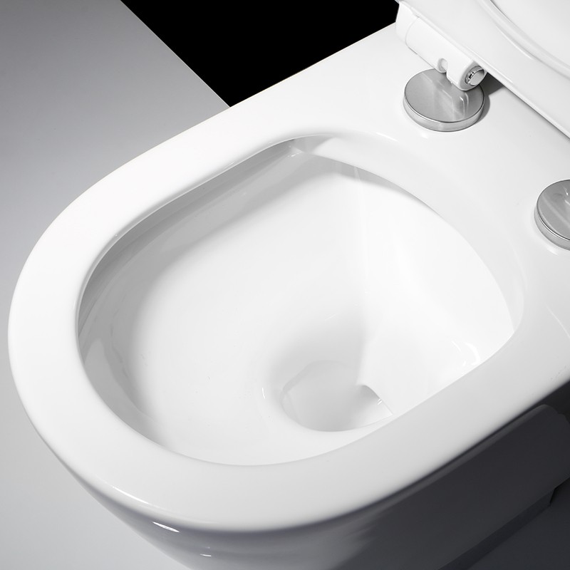 Rimless WC wiszący na ścianie – Nowoczesna toaleta ceramiczna oszczędzająca miejsce