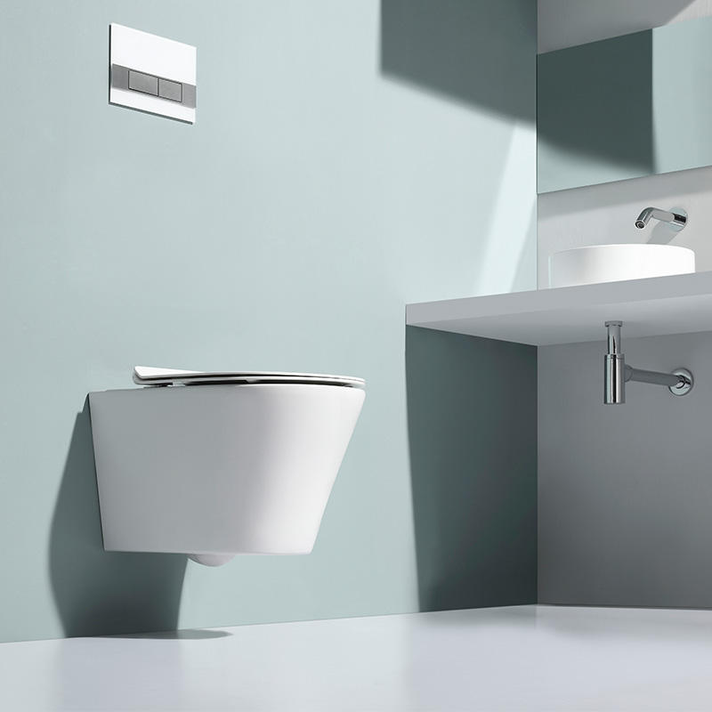 Smart Wall-Hung Toilet BF2490A – 3/6L Dual Flush, Self-Cleaning, High Efficiency Ceramic WC