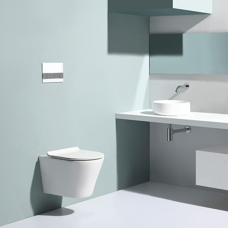Smart Wall-Hung Toilet BF2490A – 3/6L Dual Flush, Self-Cleaning, High Efficiency Ceramic WC