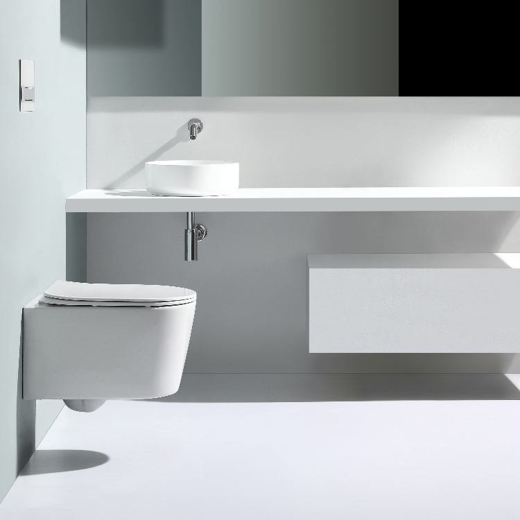 BF2366D Compact Wall Hung Toilet | Anti-Stain, Quiet, Sleek Design