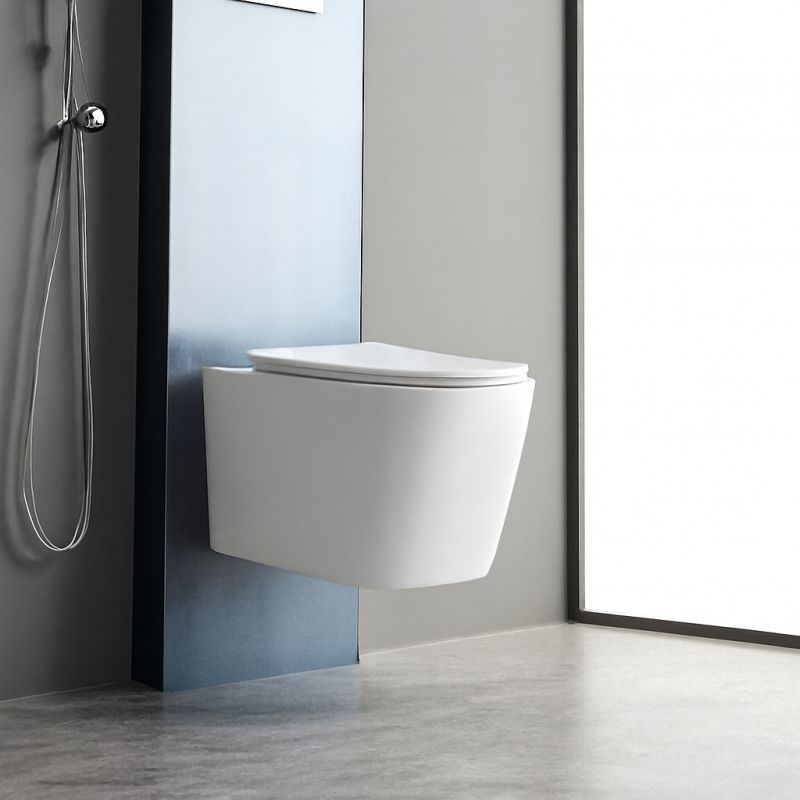 Modern Minimalist Wall-Hung Toilet BF2370 Water-Saving and Silent Ceramic Toilet