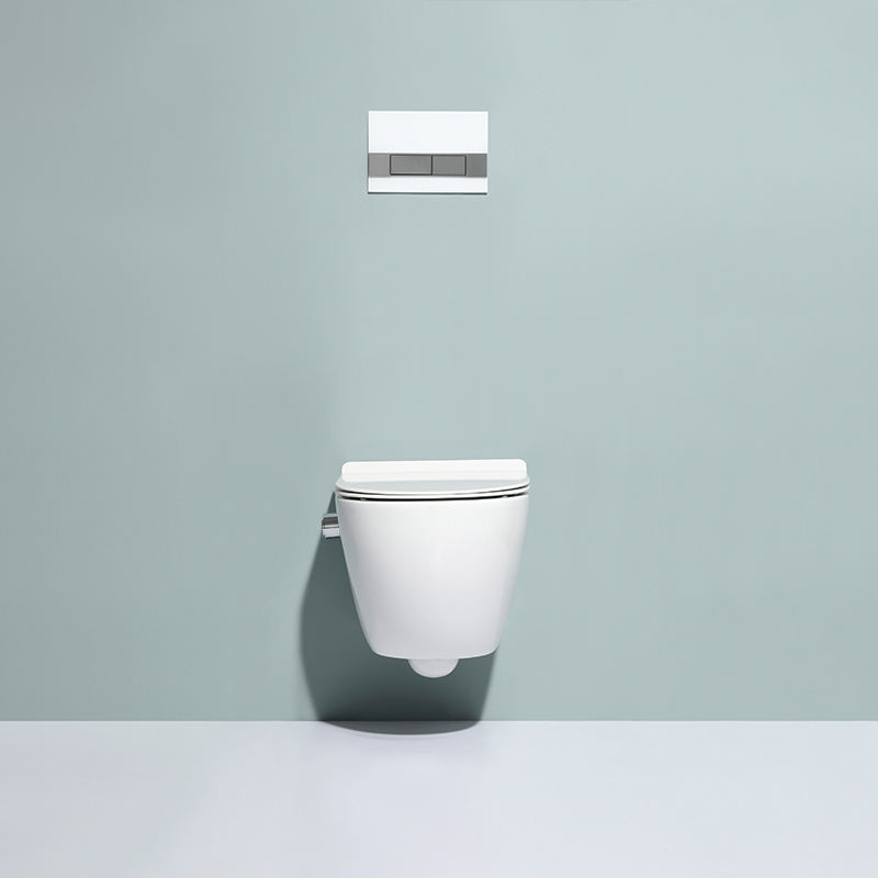 BEFEN Rimless Wall Mounted Toilet Soft Close Seat