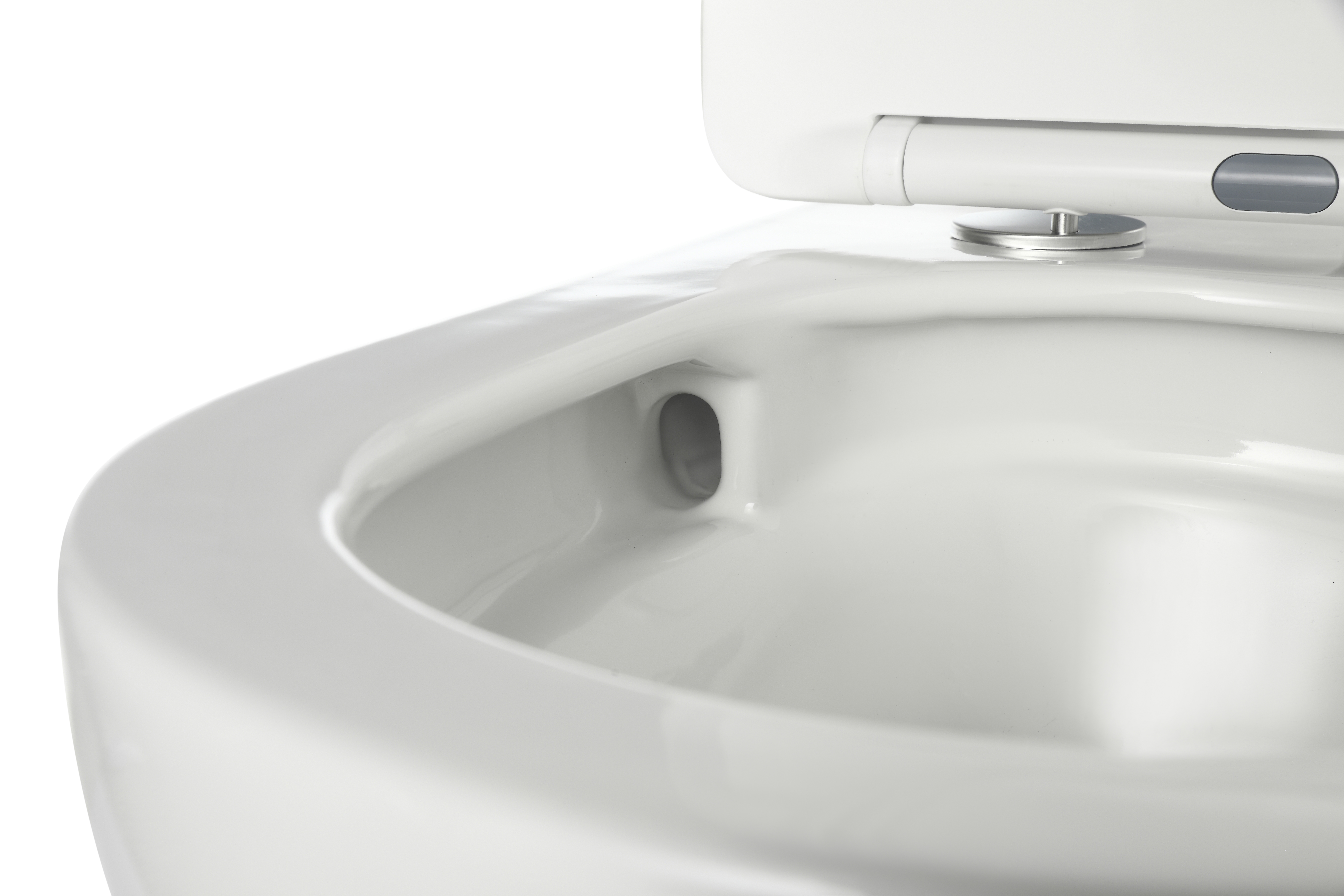 BF2416D Modern Minimalist Wall Hung Toilet – Soft Close, Compact Rimless Design