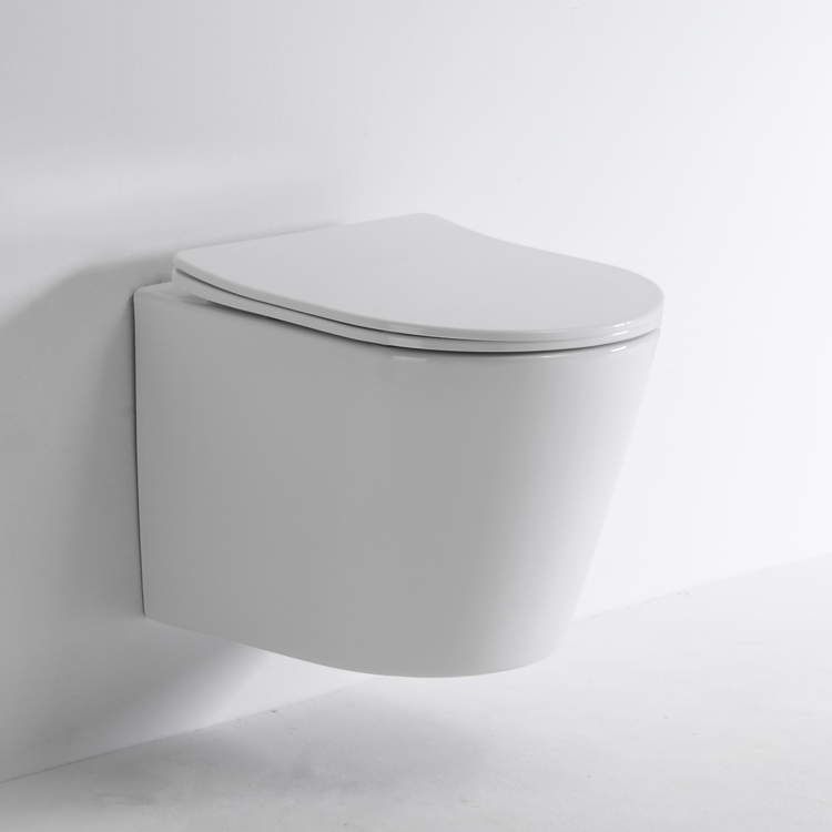 BF2422D Modern Wall Hung Toilet – Space-Saving, Eco-Friendly Ceramic WC