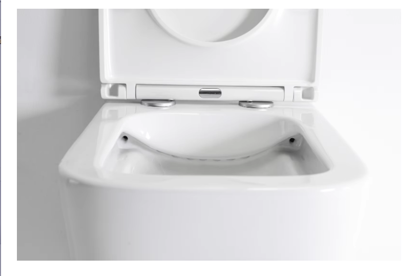 BF2440D Modern Wall-Hung Ceramic Toilet – Minimalist Design with Soft-Close Seat