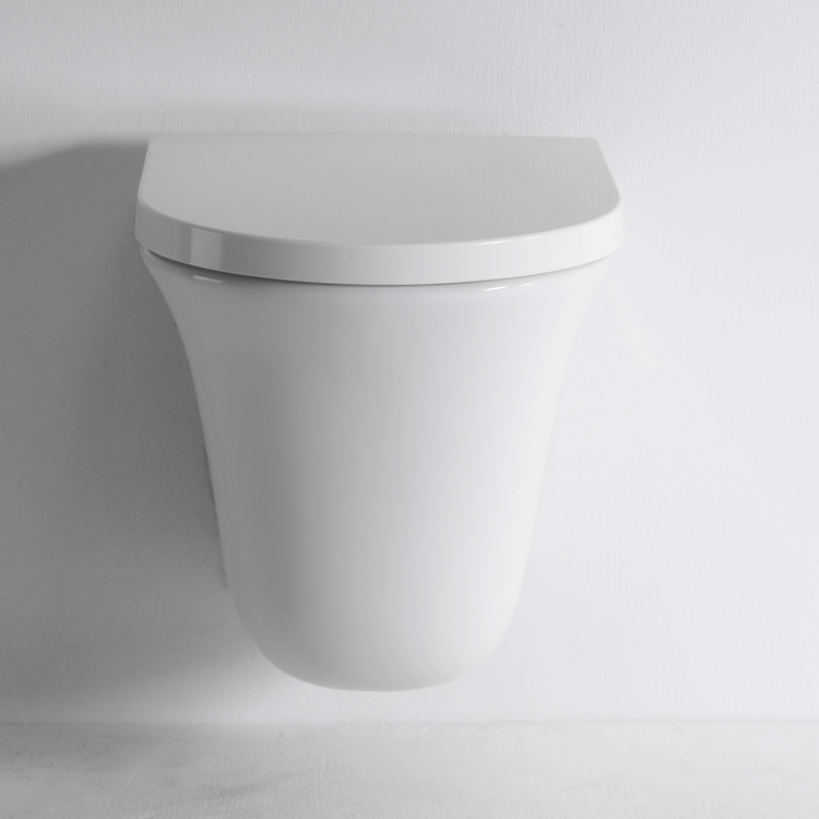 Toilette Sospesa Moderna BF2441 – Design Salvaspazio, Coprisedile Soft-Close, Certificata CE