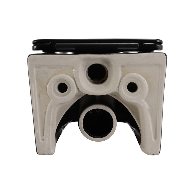 BF 2467DB-MATT Matte Black Wall-Hung Ceramic Toilet with Soft-Close Lid & Anti-Stain Surface