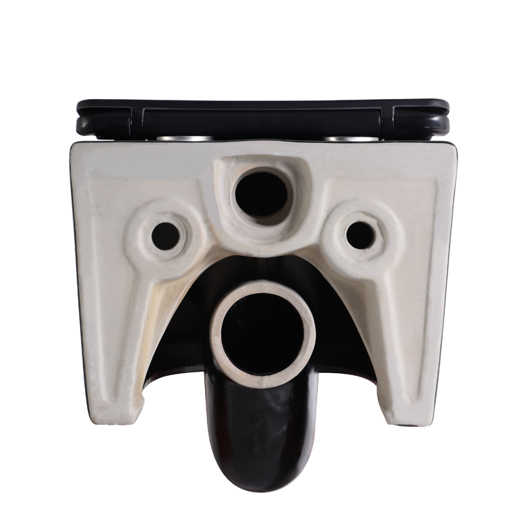 BF2468DB-MATT Matte Black Wall Hung Toilet – Modern Ceramic WC with Anti-Stain Finish