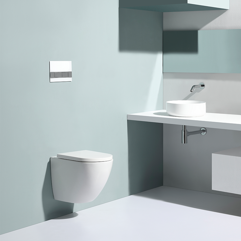 Wall-Mounted Toilet and Sink Set