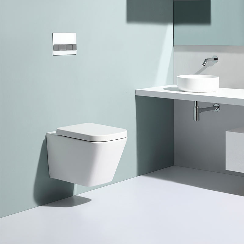 Modern Wall-Mounted One Piece Toilet with Dual Flush - Model BF2470