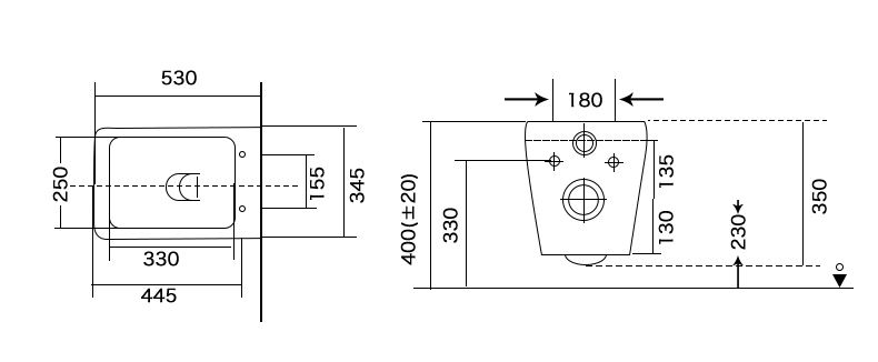 Dual Flush Wall-Hung Toilet with Modern Design - Model BF2472