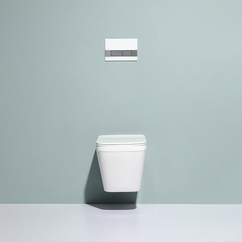2472D Rimless Wall Hung Toilet – Dual Flush 3/6L, Modern Space-Saving WC
