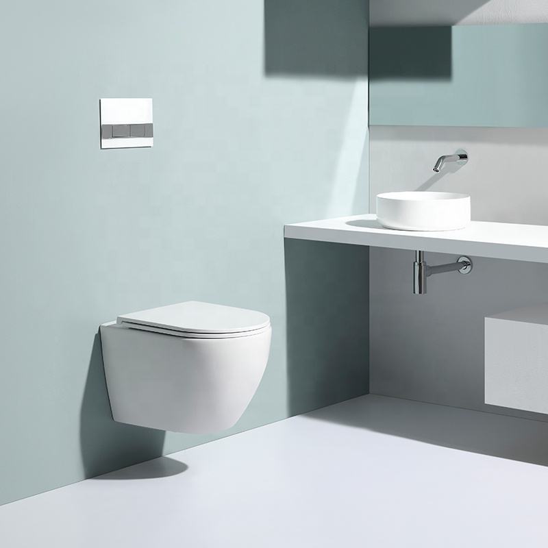Compact Round Wall-Hung Toilet - Model BF2479E