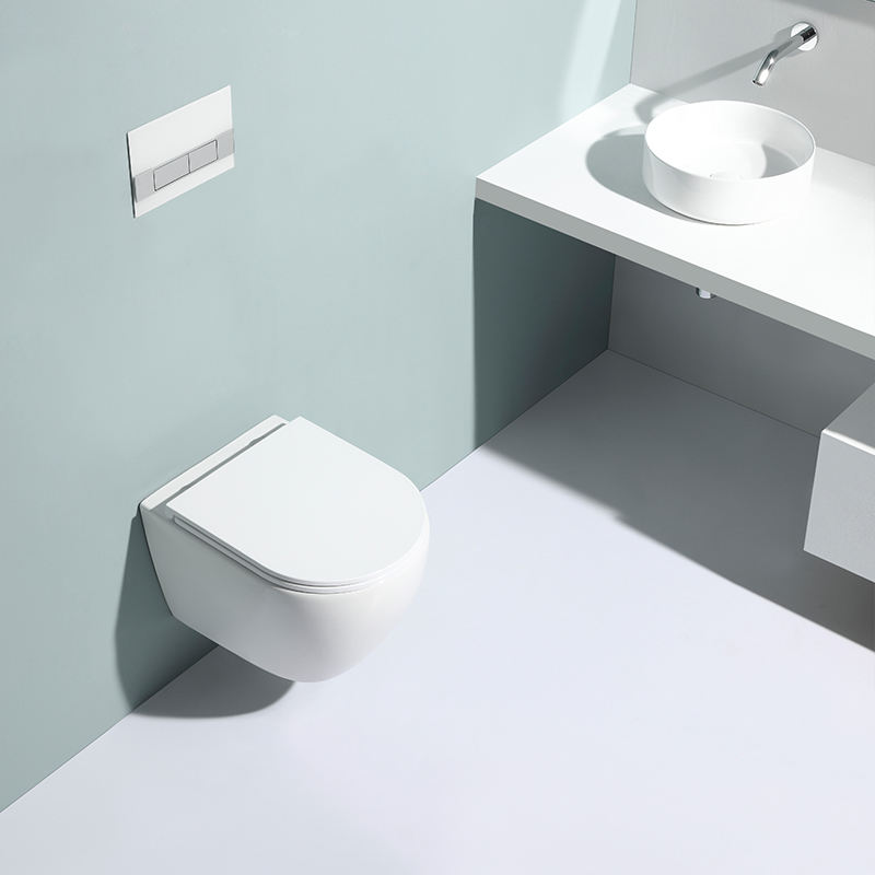 Compact Round Wall-Hung Toilet - Model BF2479E