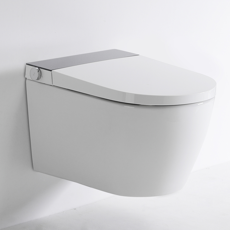 BF2499 Smart Wall-Hung Toilet – Rimless Compact WC with Control Dial & Soft-Close Seat