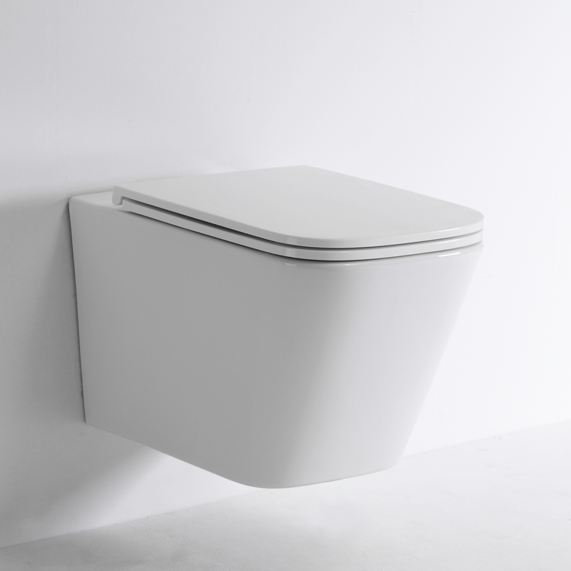 BF2417E WC Sospeso Rimless con Scarico Vortex | Vaso Sospeso in Ceramica Bianca Lucida