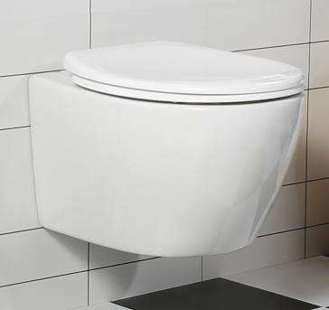 Toilette Murale Suspendue en Céramique Moderne - Modèle BF2375D