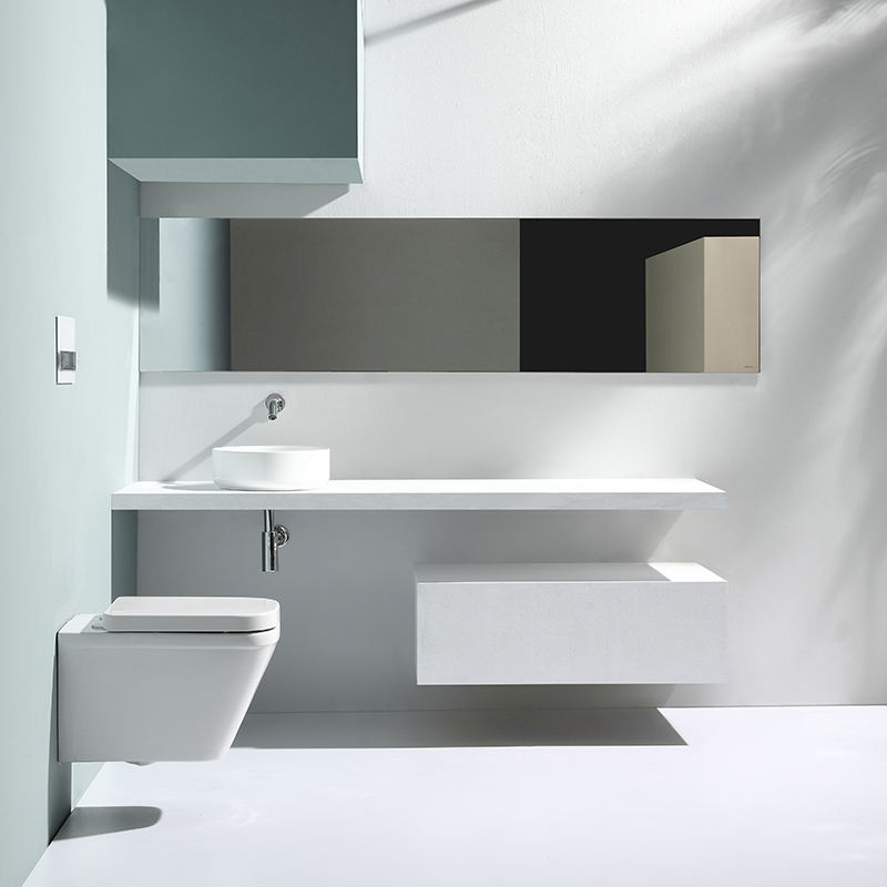 BF2472 Rimless Wall Hung Toilet | Modern Ceramic Wall-Mounted Toilet with Soft Close UF Seat