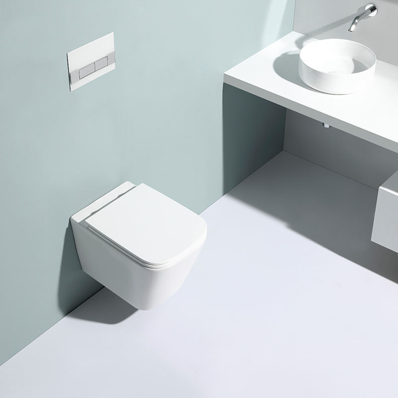 BF2417E WC Sospeso Rimless con Scarico Vortex | Vaso Sospeso in Ceramica Bianca Lucida