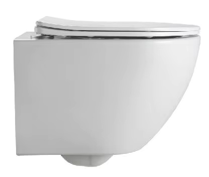 BF2418 Wall Hung Toilet - Modern Design, Space-Saving, Rimless Silent Flush