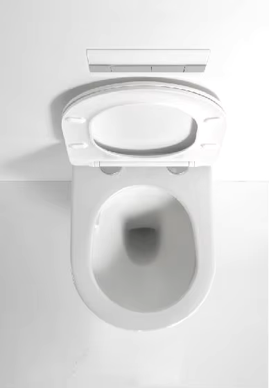 BF2418A Compact Wall Hung Toilet Nano Glaze Ceramic WC Dual Flush 3/4.5L