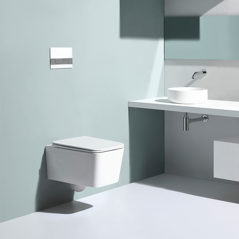 Rimless Wall-Hung Toilet – Dual Flush, Stylish Design