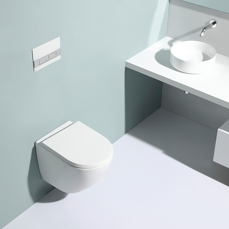 Wall-Hung Toilet BF2469 - Rimless Design with Dual Flush Function