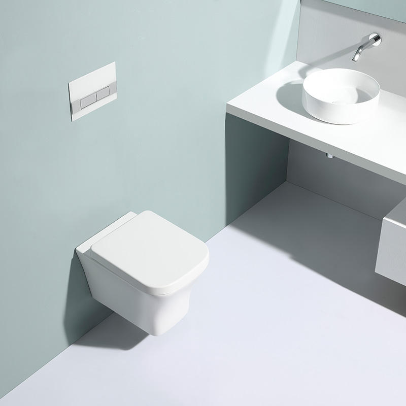 Wall-Hung Toilet BF2482 - Modern Ceramic Toilet with Dual Flush Function