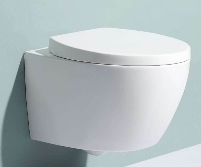 Toilette Murale Suspendue en Céramique Moderne - Modèle BF2375D